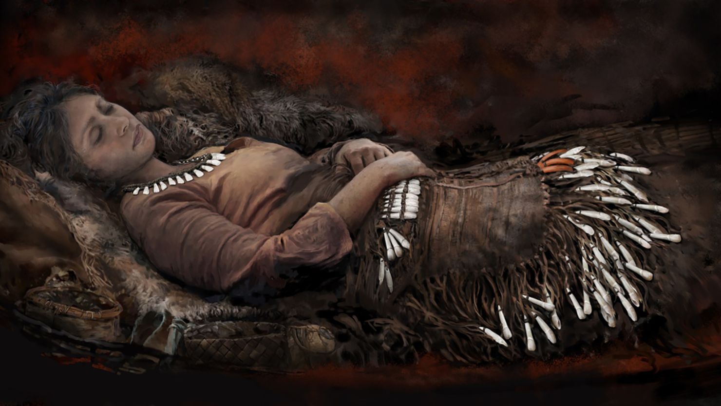 native woman sleeping