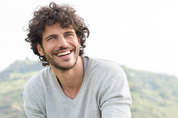 Young Handsome Man Smiling Outdoor