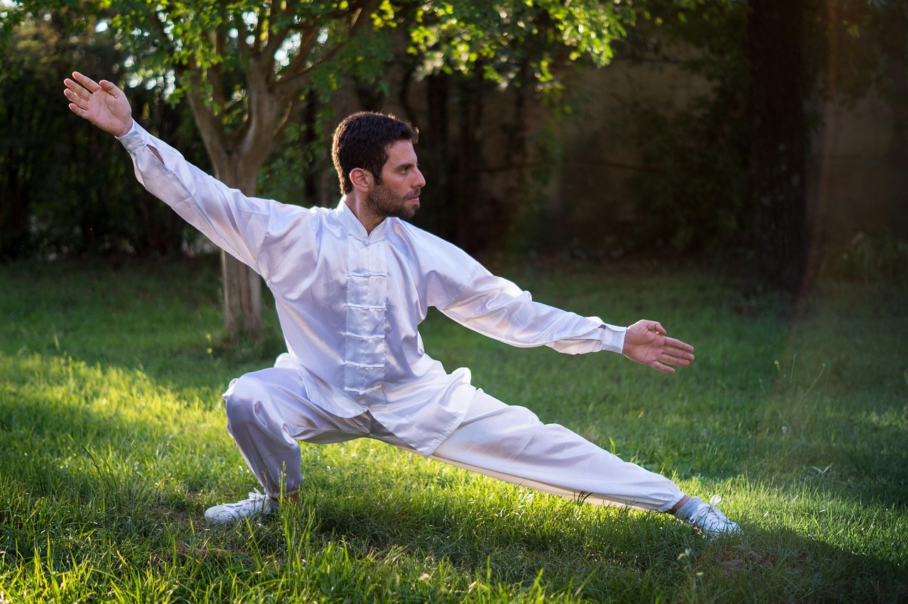 man doing tai chi